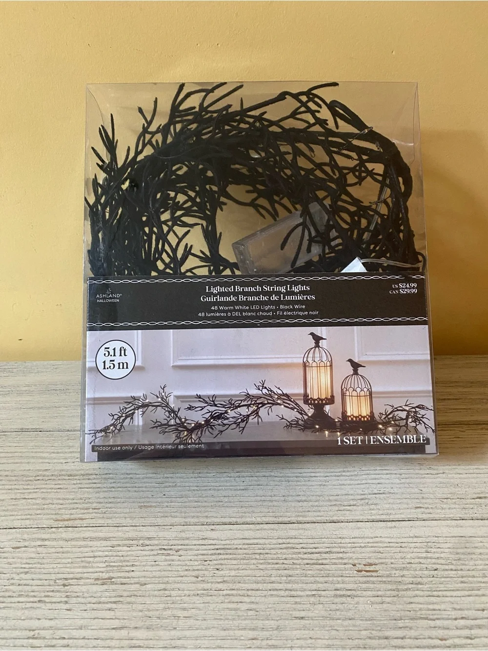 Ashland Black Lighted Branch String Lights